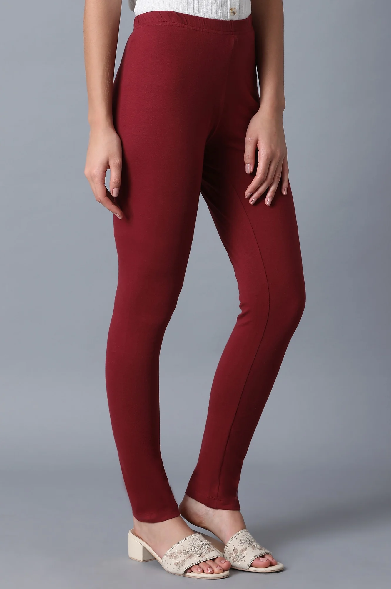 Maroon Leggings - Image 4