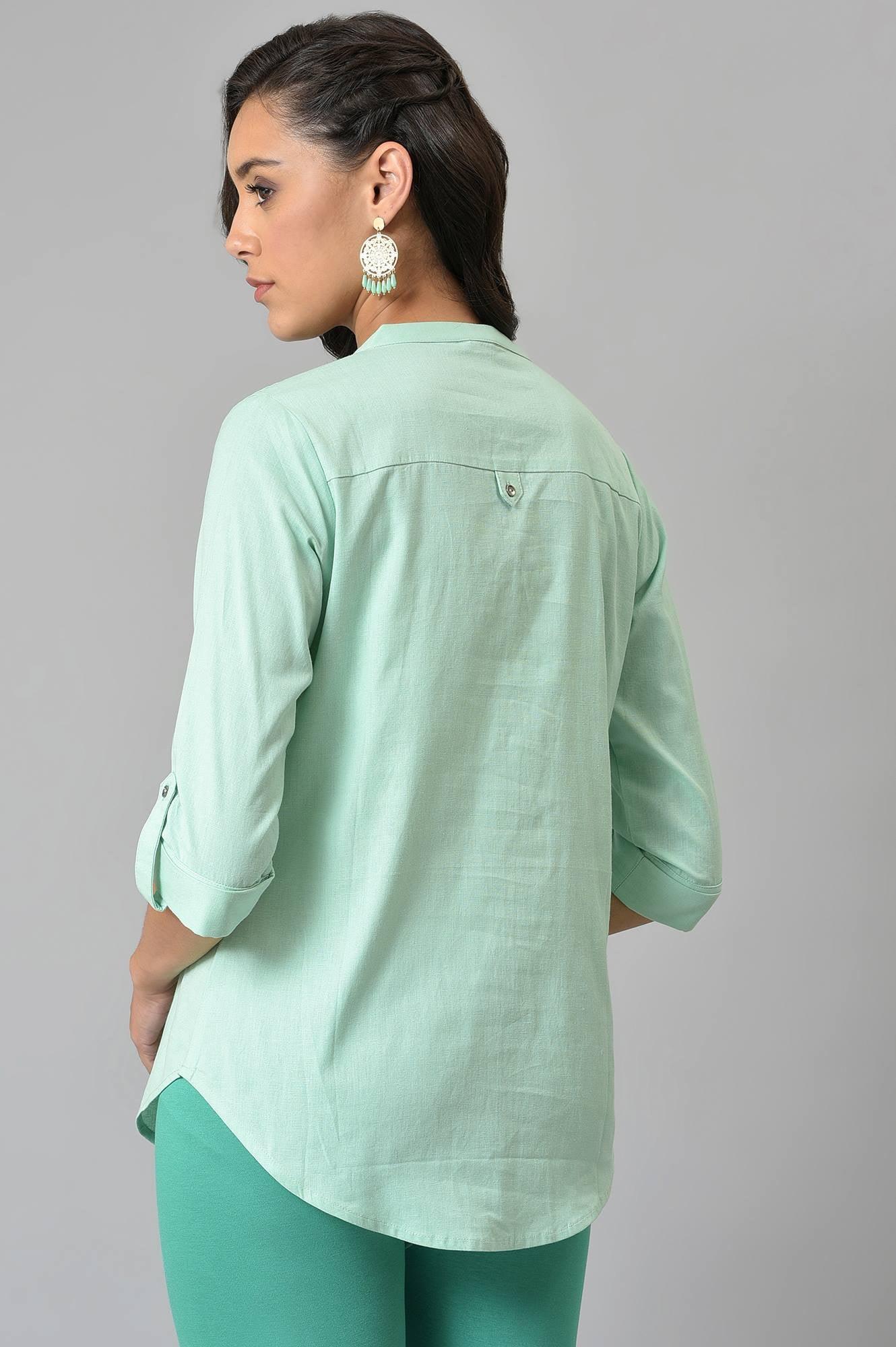 Mist Green Western Top - Image 2