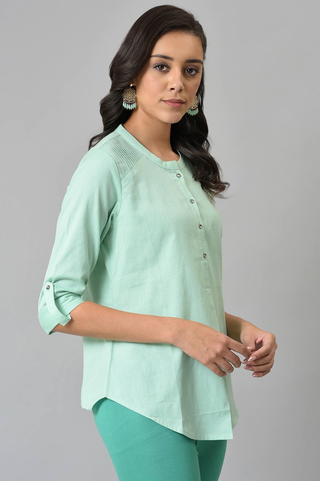 Mist Green Western Top - Image 4
