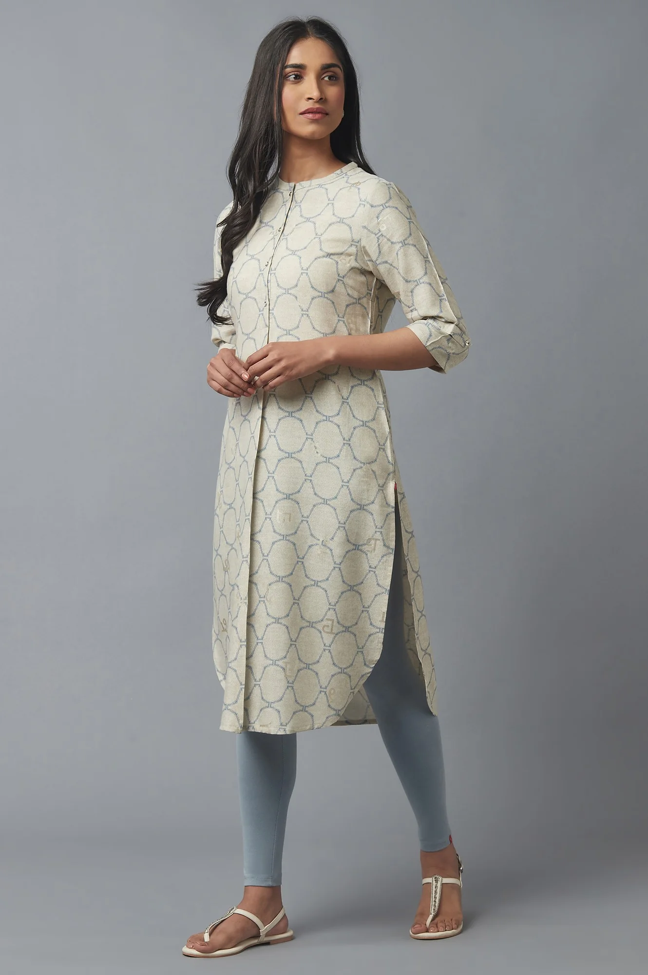 Moonbeam Grey kurta - Image 3
