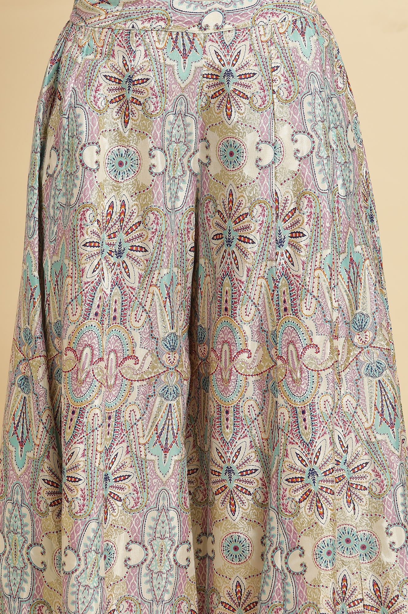 Multi-Coloured Glitter Printed Festive Cullotes - Image 6