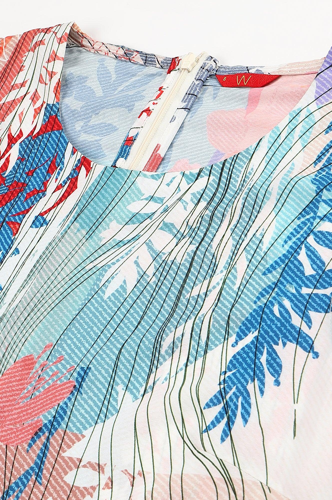Multicoloured Abstract Printed Jumpsuit - Image 2