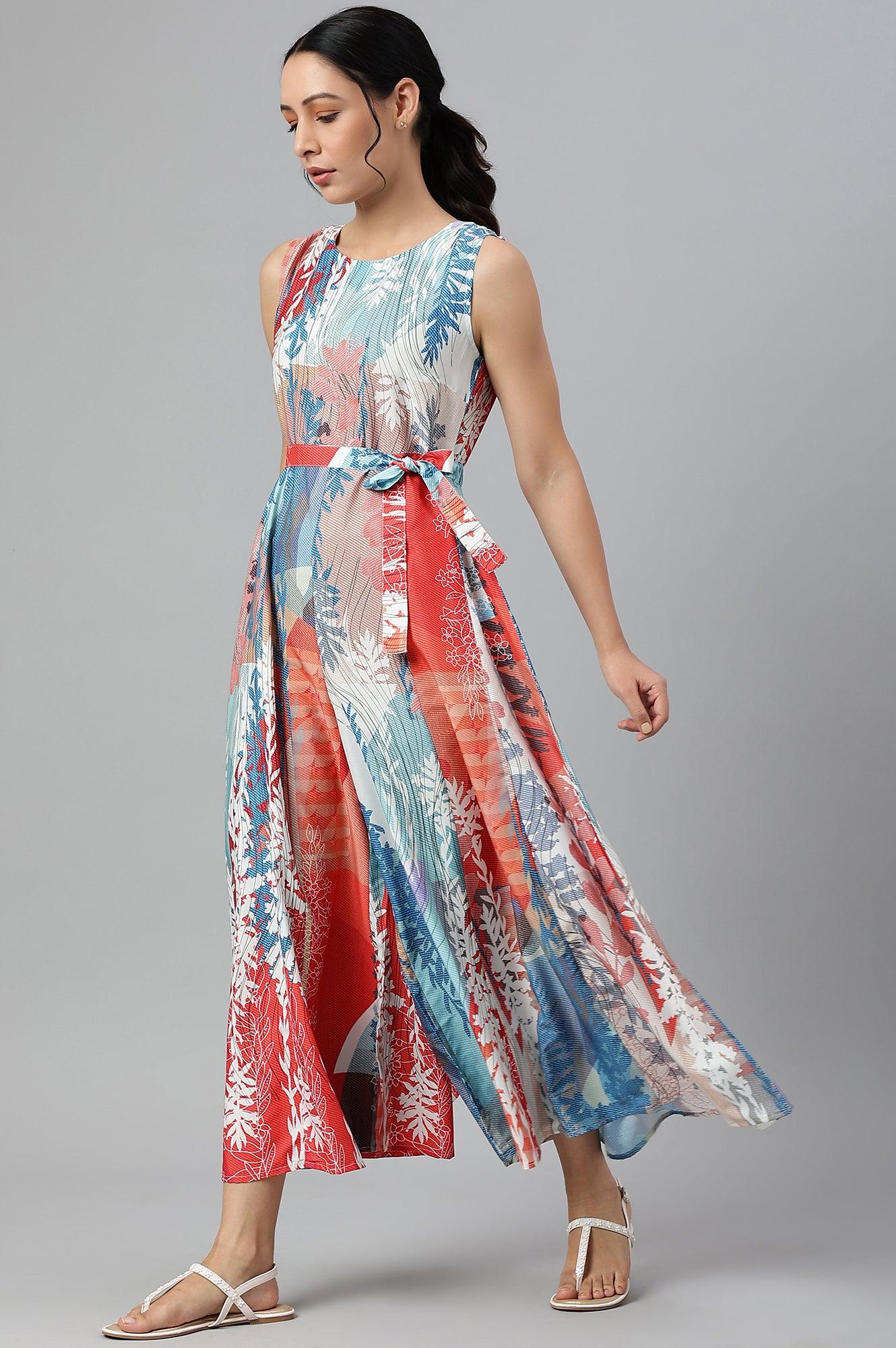 Multicoloured Abstract Printed Jumpsuit - Image 3