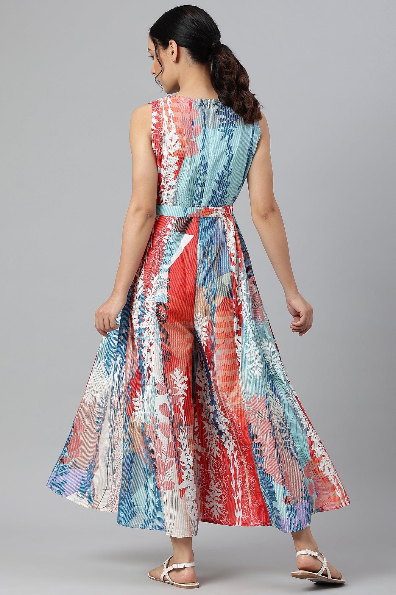 Multicoloured Abstract Printed Jumpsuit - Image 5