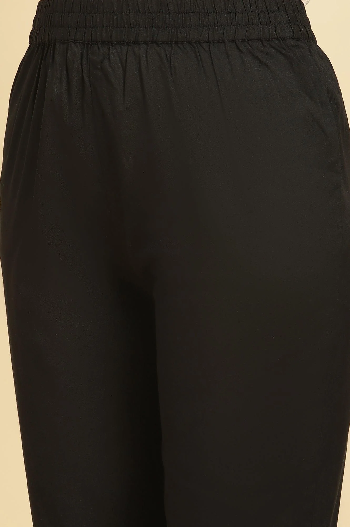 Multicoloured Velvet Embroidered Kurta And Pants Set - Image 9
