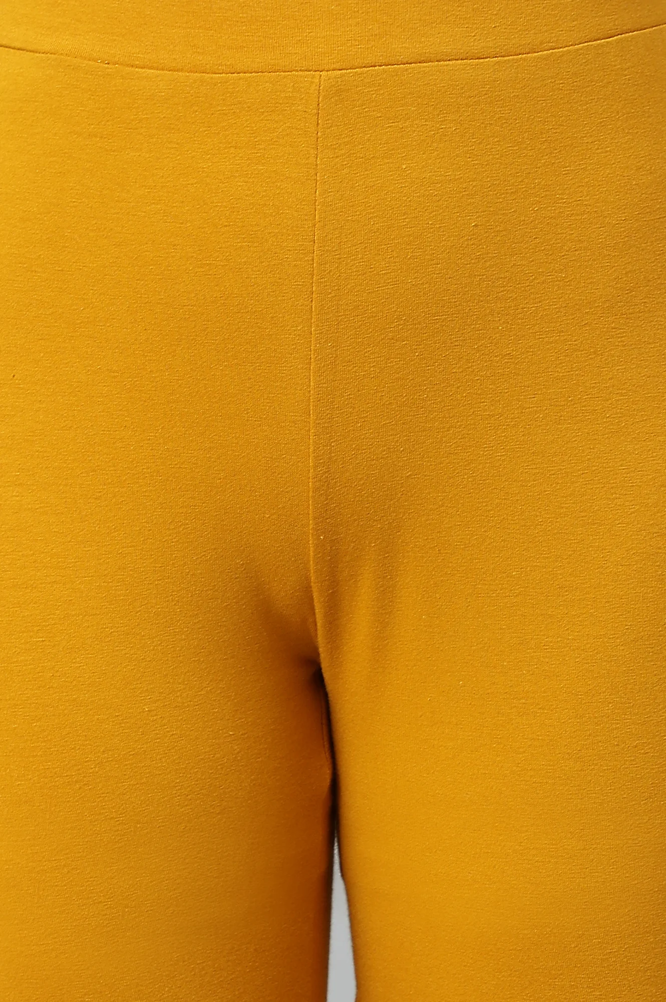Mustard Solid Knitted Women Tights - Image 8