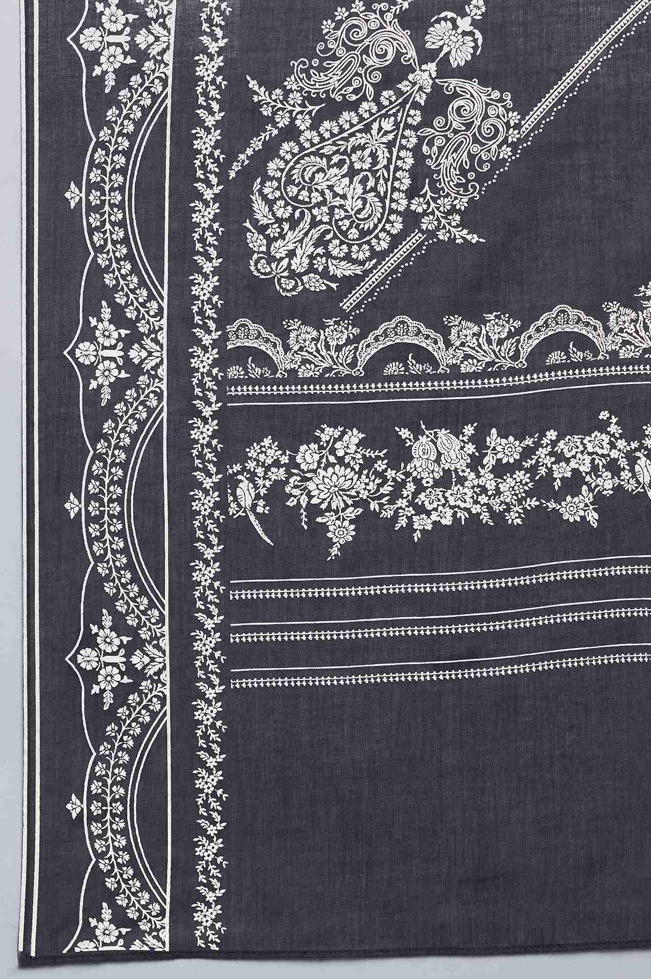 Natural Beige Embroidered kurta with Slim Pants and Dupatta - Image 7