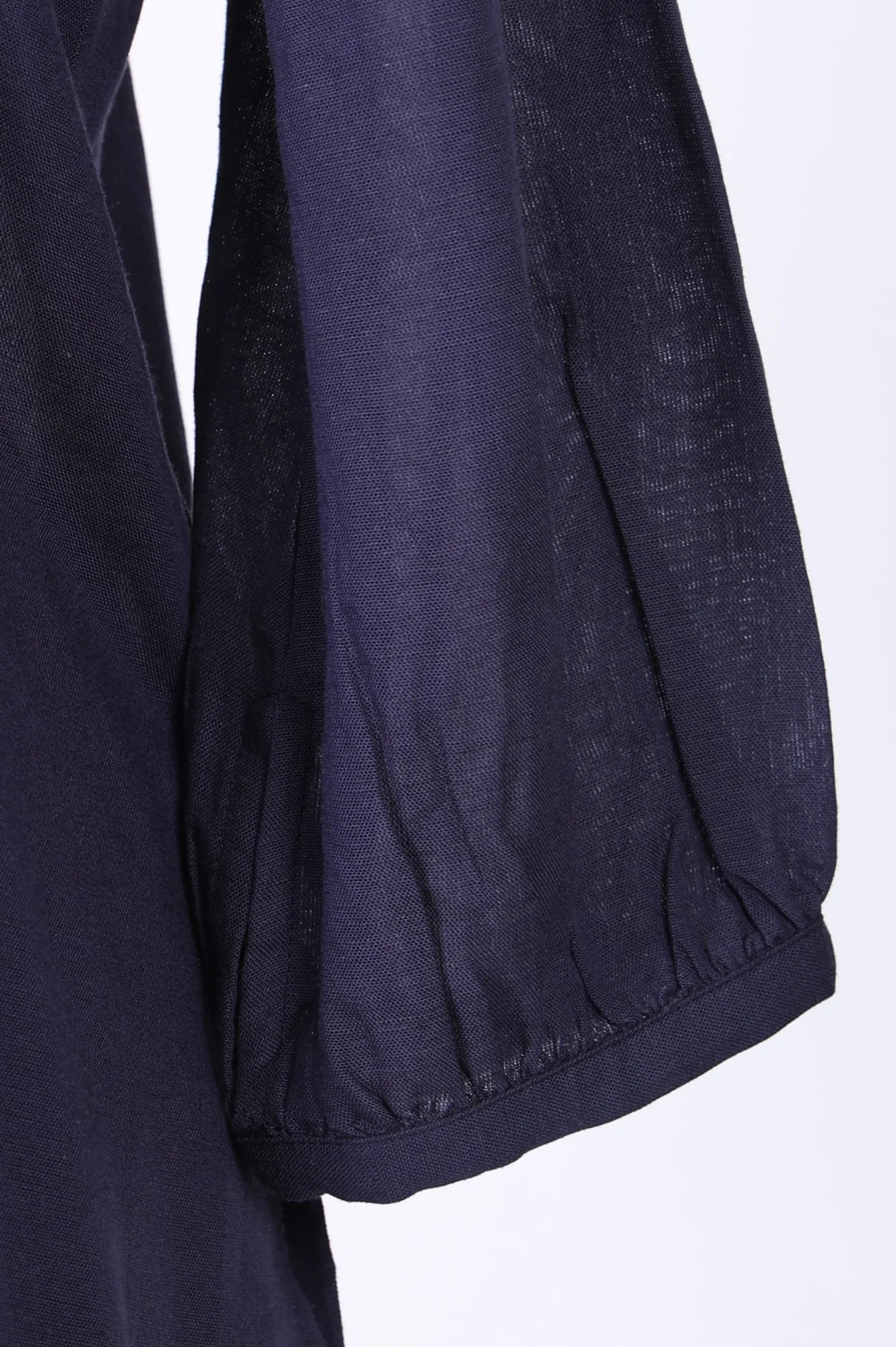 Navy Blue Embroidered Rayon Straight Shirt with Pants Co-ord Set - Image 7