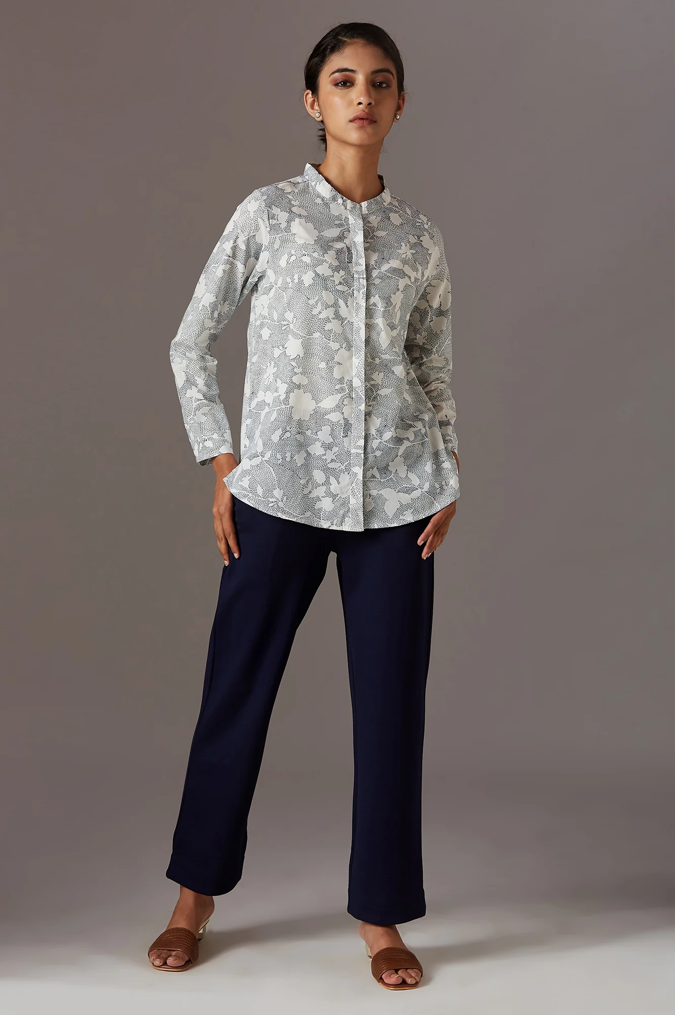 Navy Blue Slim Pants - Image 5