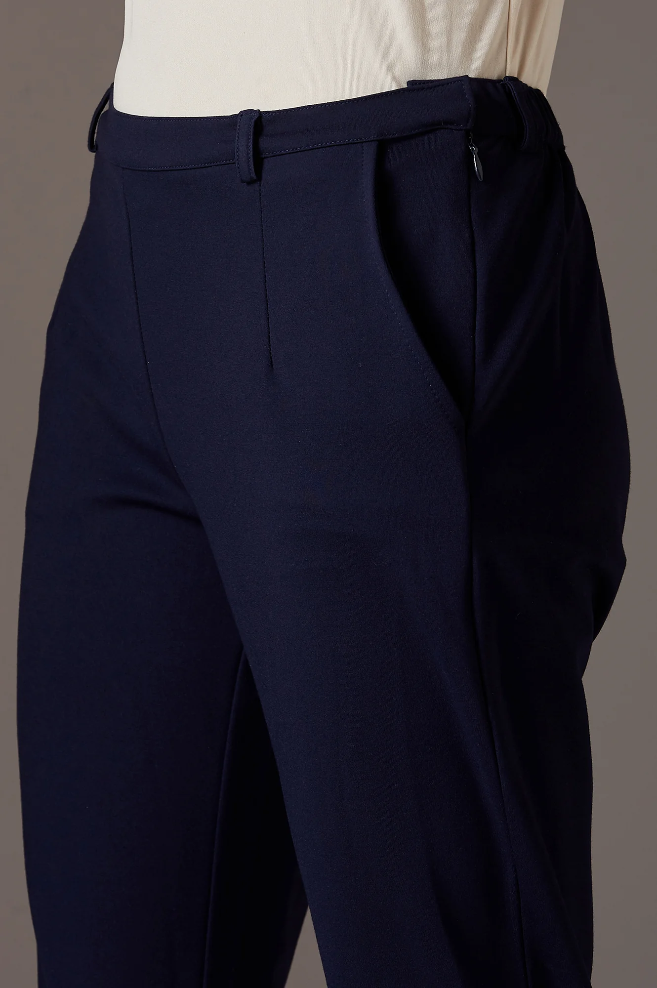 Navy Blue Slim Pants - Image 6