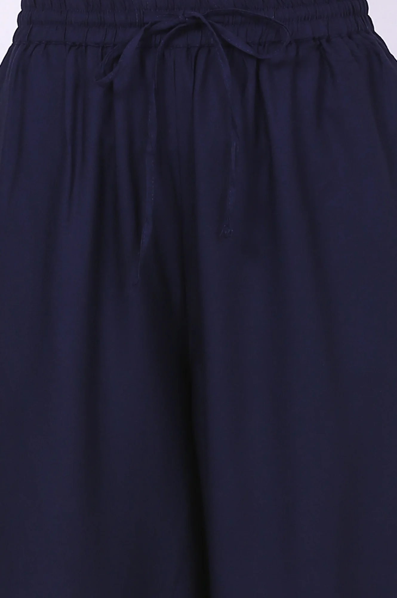 Elleven Women's Navy Blue Solid Loose Fit Cropped Dhoti Pants - Image 6