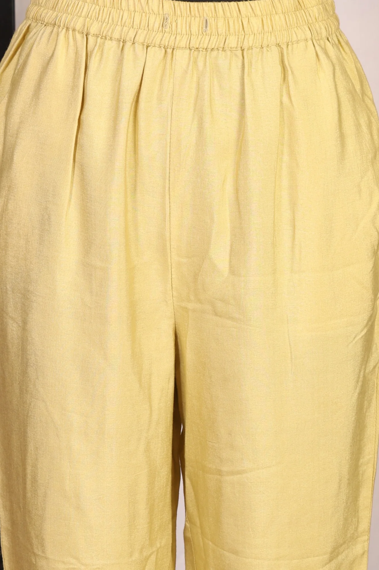 Off White Thread Embroidered Cotton Silk Anarkali Kurta with Pants and Dupatta Set - Image 8