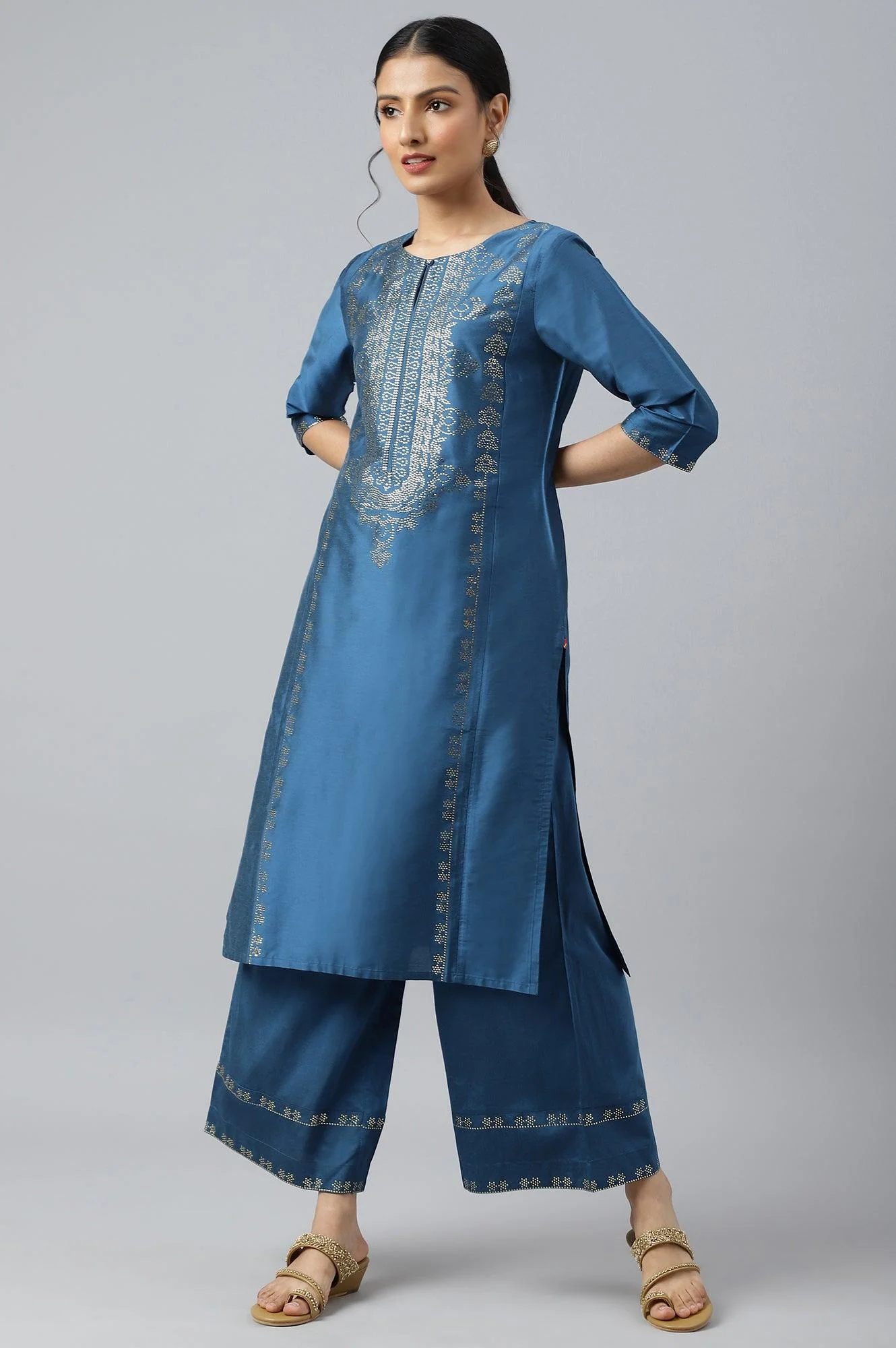 Persian Blue Straight Parallel Pants - Image 5