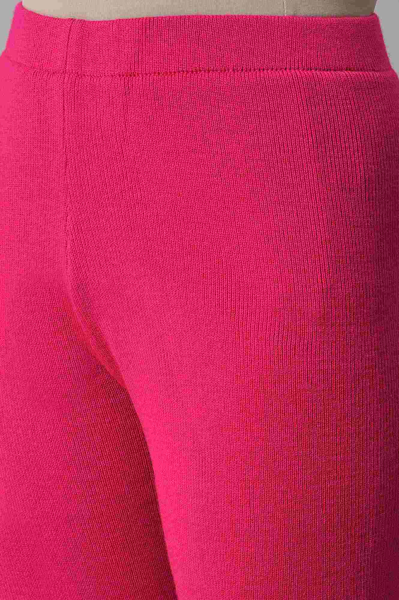 Pink Acrylic Winter Leggings - Image 7