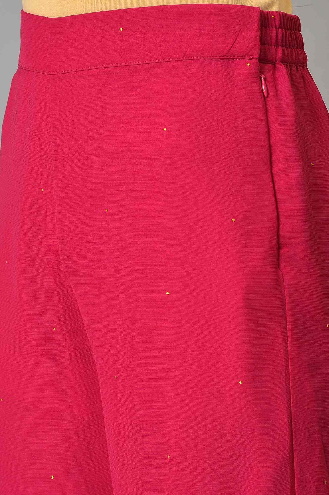 Pink Chiffon Flared Sharara - Image 7