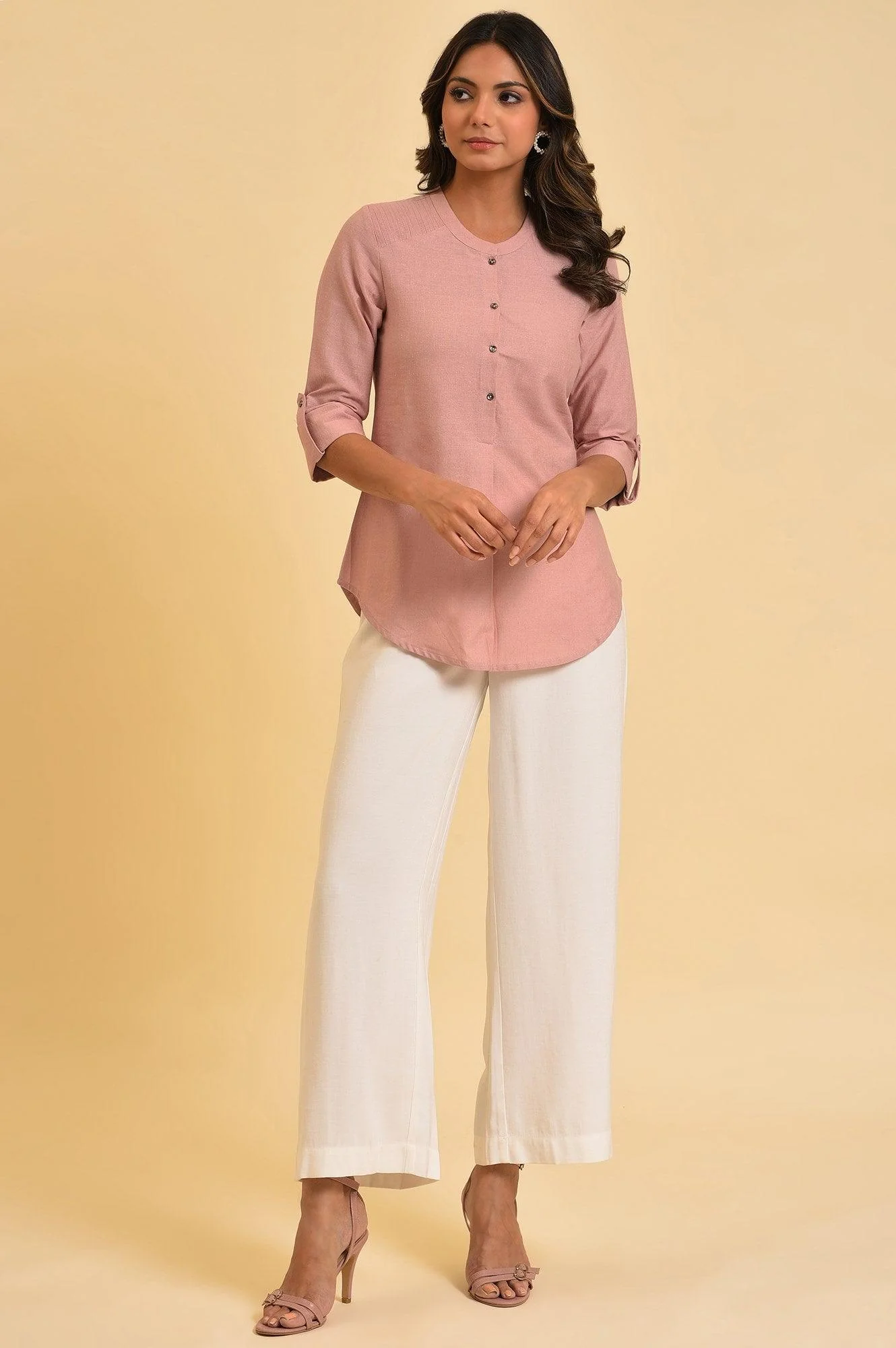 Pink Cotton Flax Top - Image 5