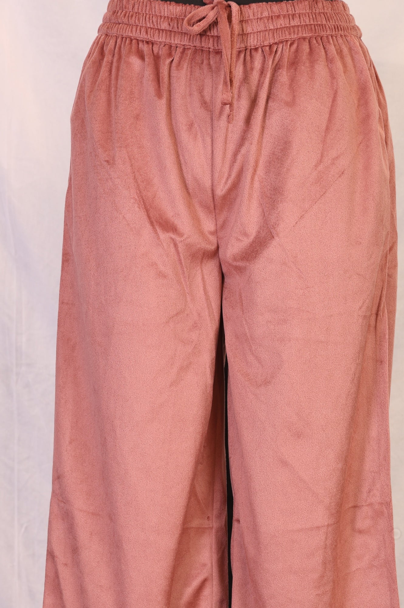 Pink Solid Embroidered Straight Kurta with Flared Pants and Dupatta Set - Image 6