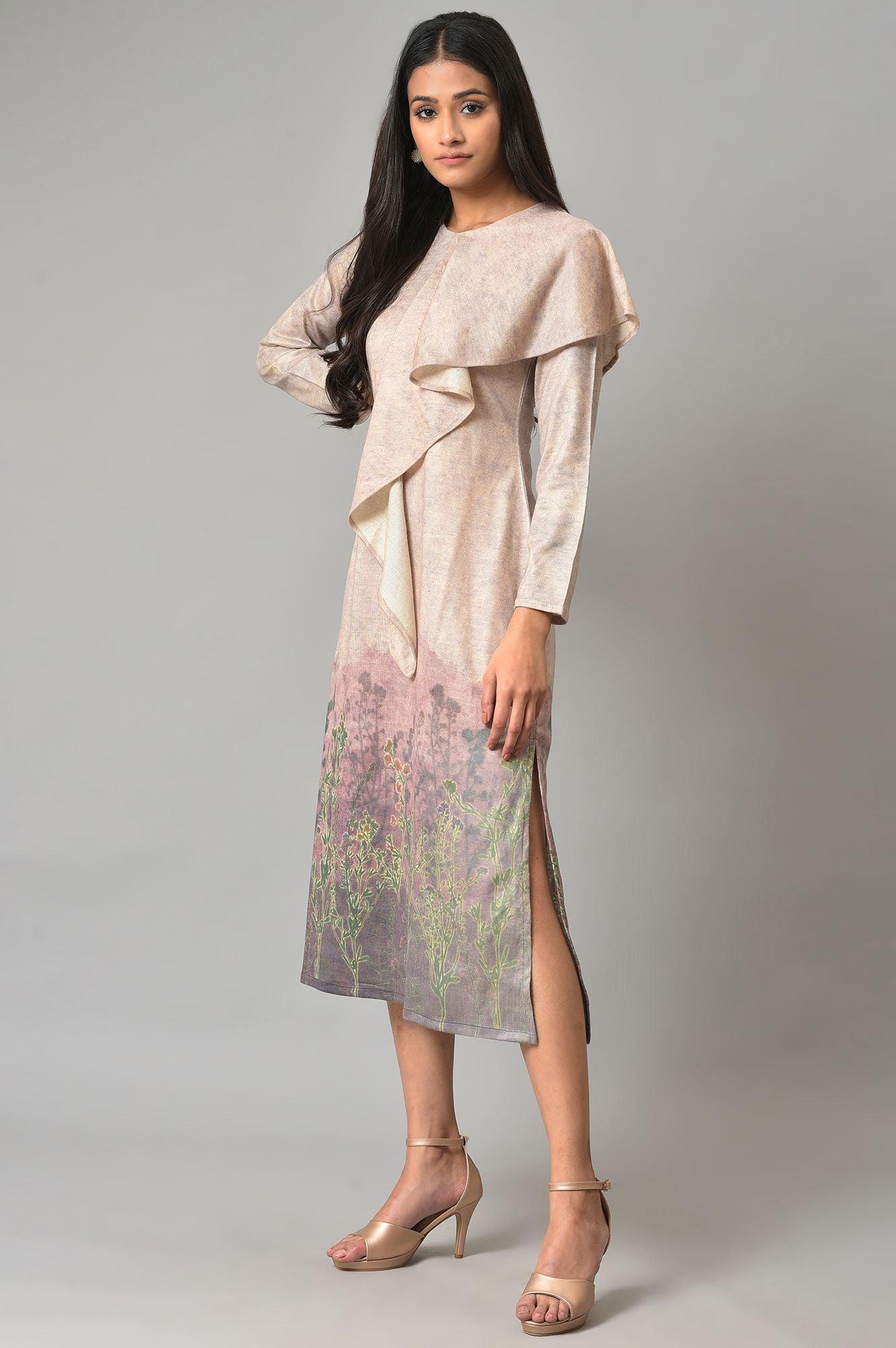 Pink Front Cascade Western Dress - Image 3