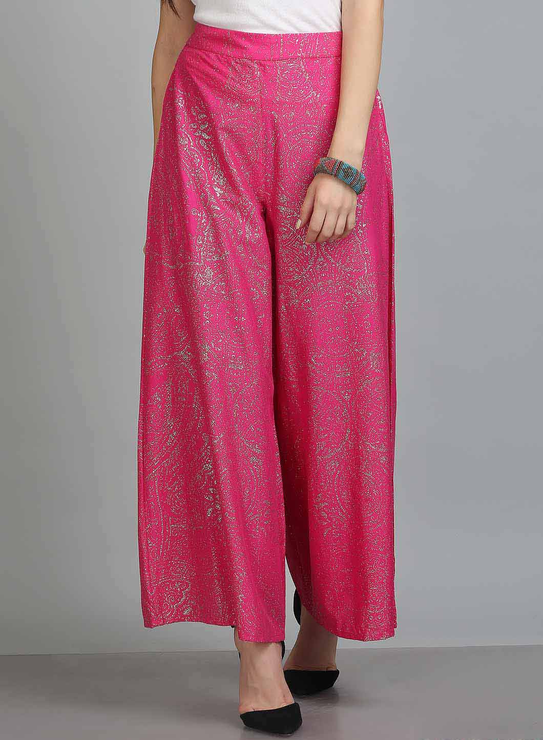 Pink Glittery Culottes - Image 2