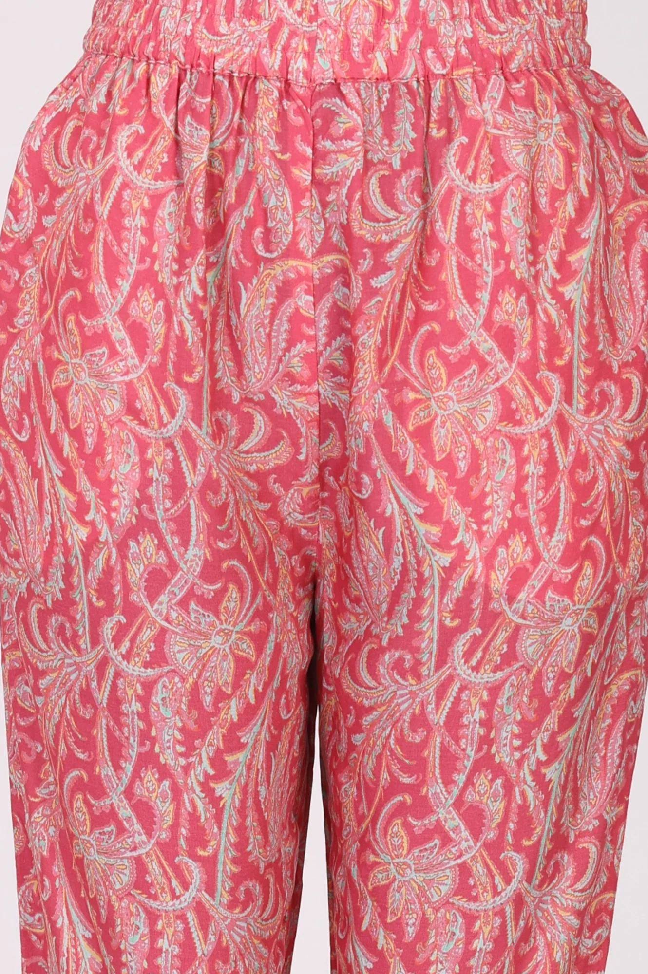 Pink Paisley Printed Modal Straight Kurta and Pants Co-ord Set - Image 8