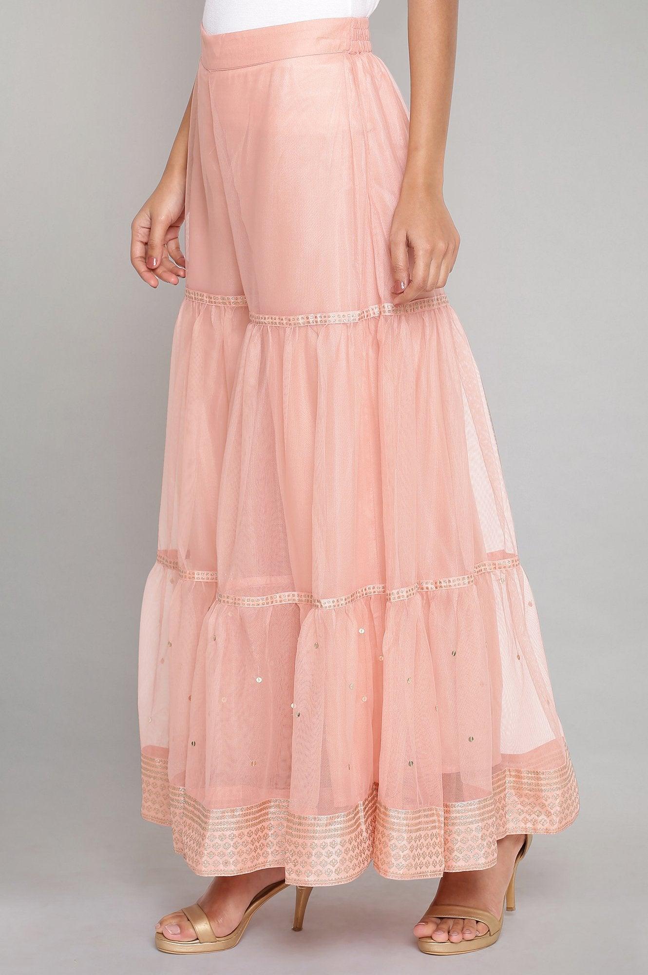 Pink Tiered Sharara - Image 3