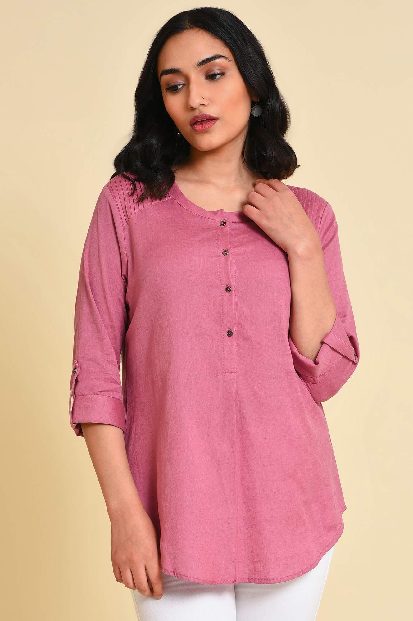 Plus Size Purple Western Plus Size Top