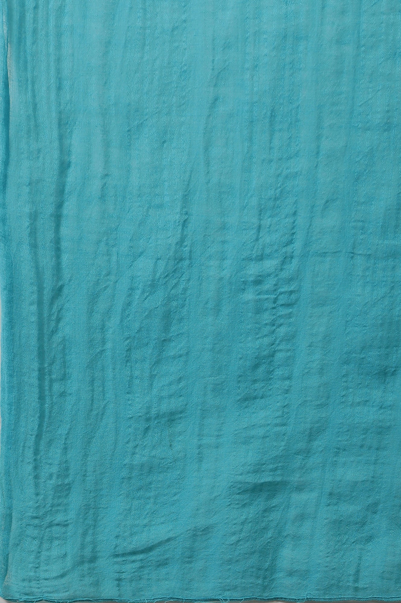 Aqua Blue Solid Dupatta - Image 5