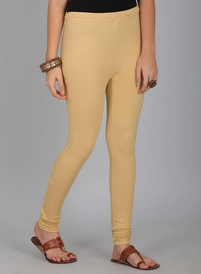 Beige Knitted Churidar - Image 4