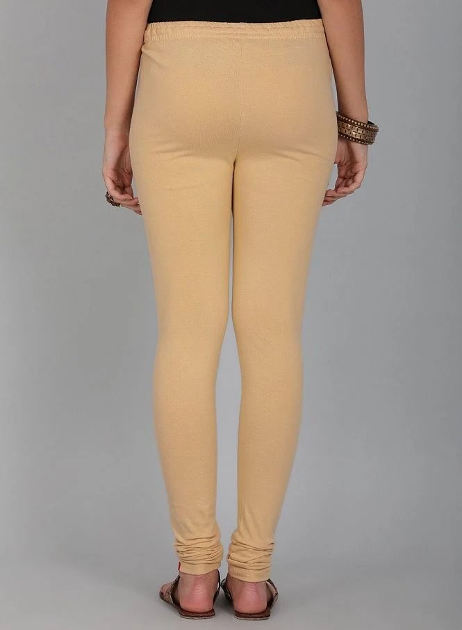 Beige Knitted Churidar - Image 5