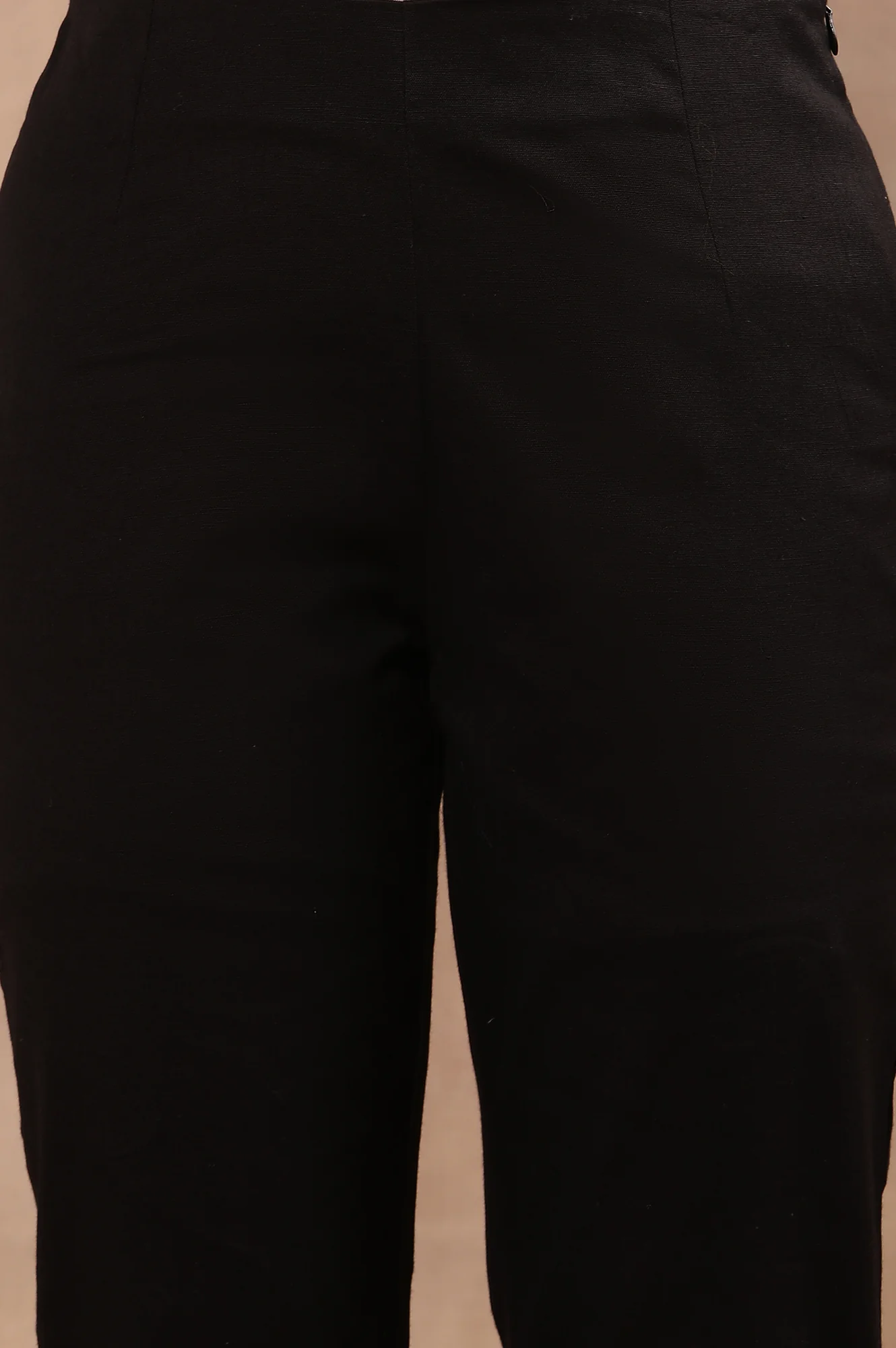 Black A-Line Kurta, Pants And Dupatta Set - Image 8