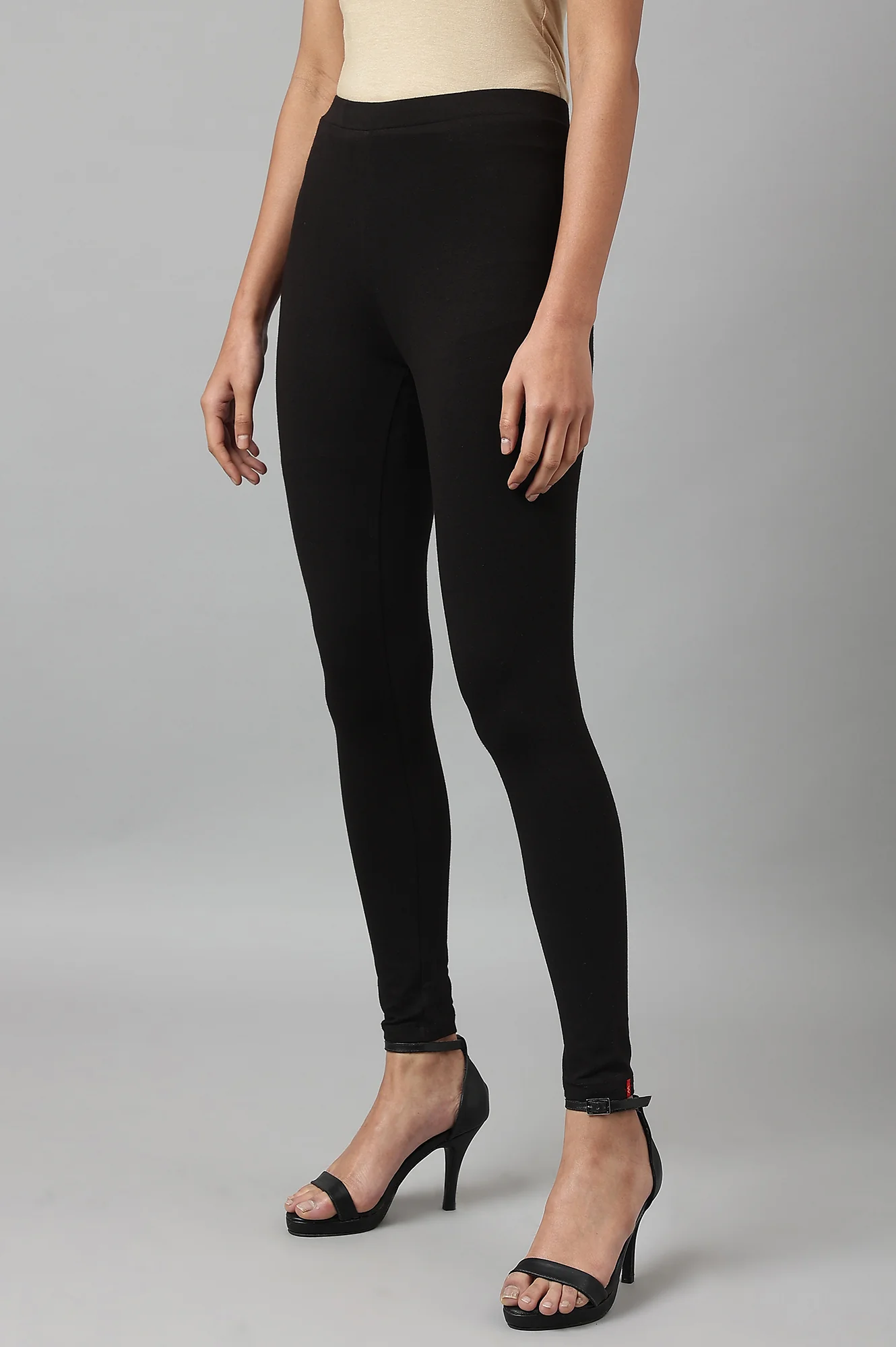 Black Ankle Length Tights - Image 2