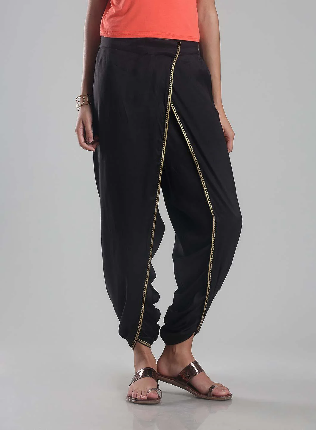 Black Dhoti Pants - Image 2