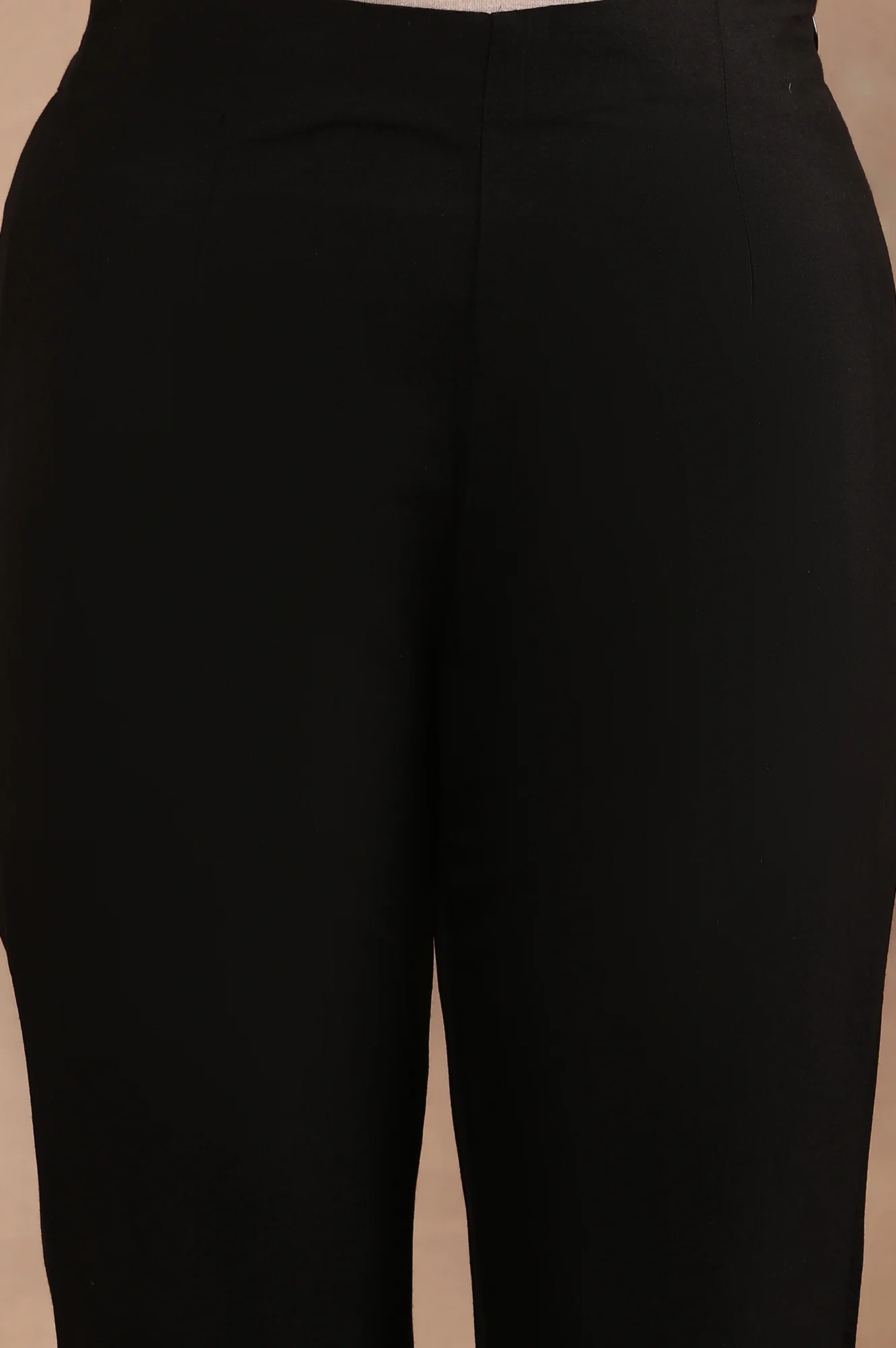 Black Embroidered Asymmetrical Kurta, Pants And Dupatta Set - Image 8