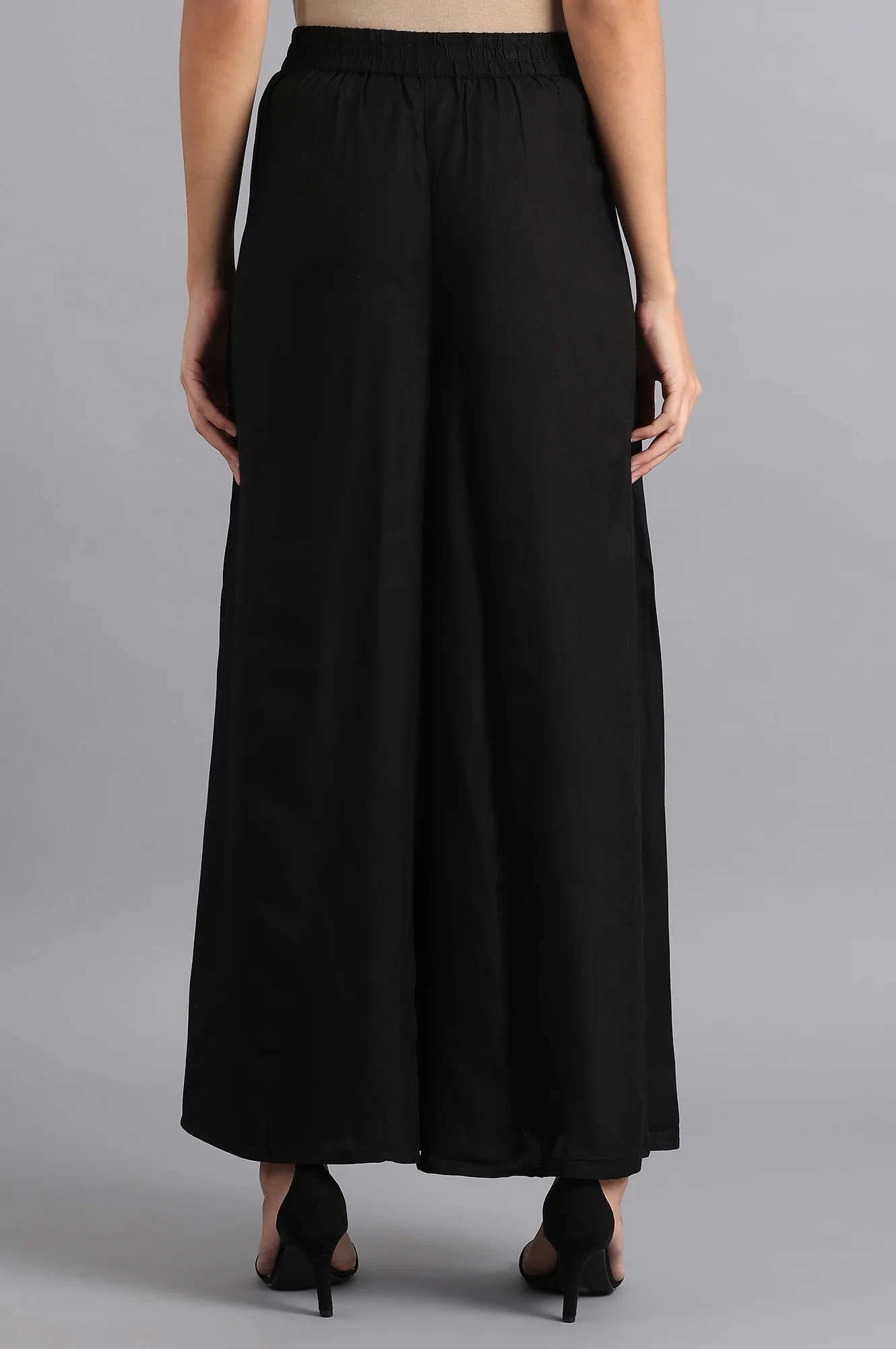 Black Flared Pants - Image 2