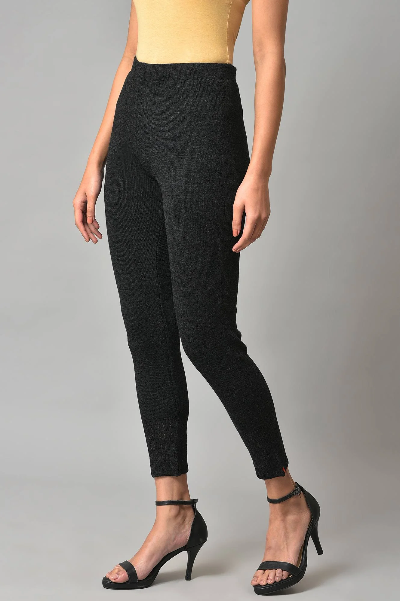 Black Knitted Tights - Image 3