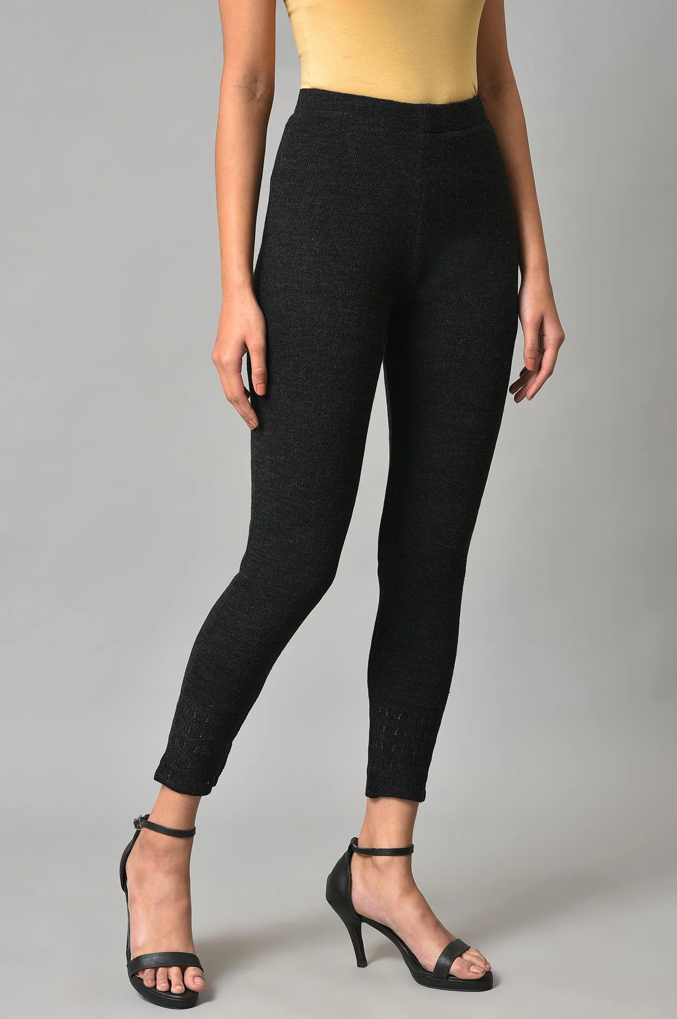 Black Knitted Tights - Image 4