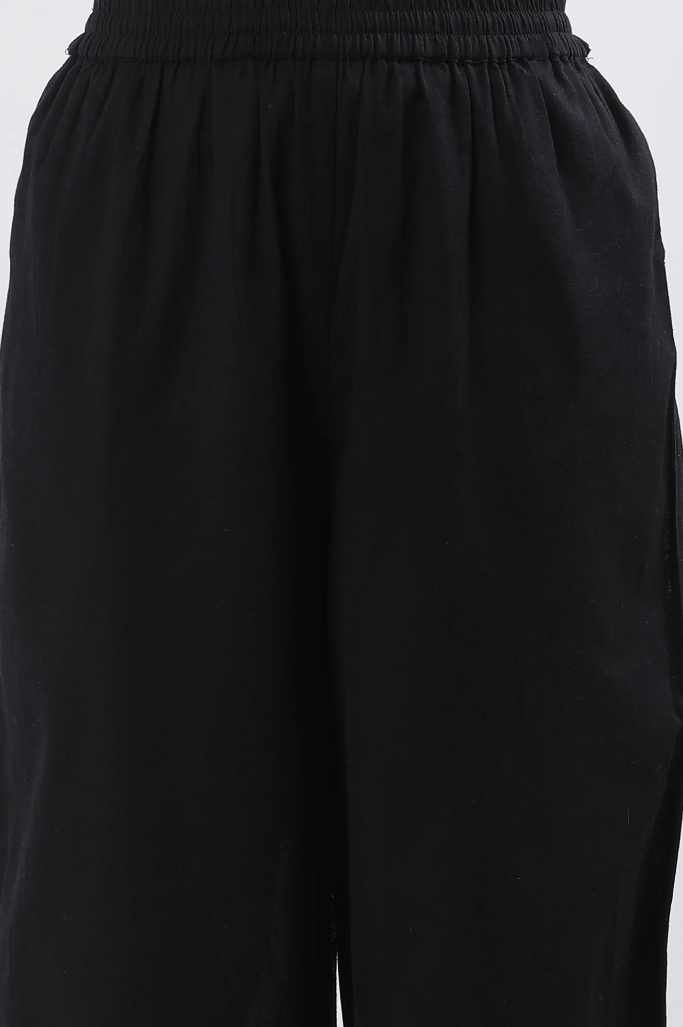 Black Sleeveless A-line Top with Jacket and Pants Co-ord Set - Image 9