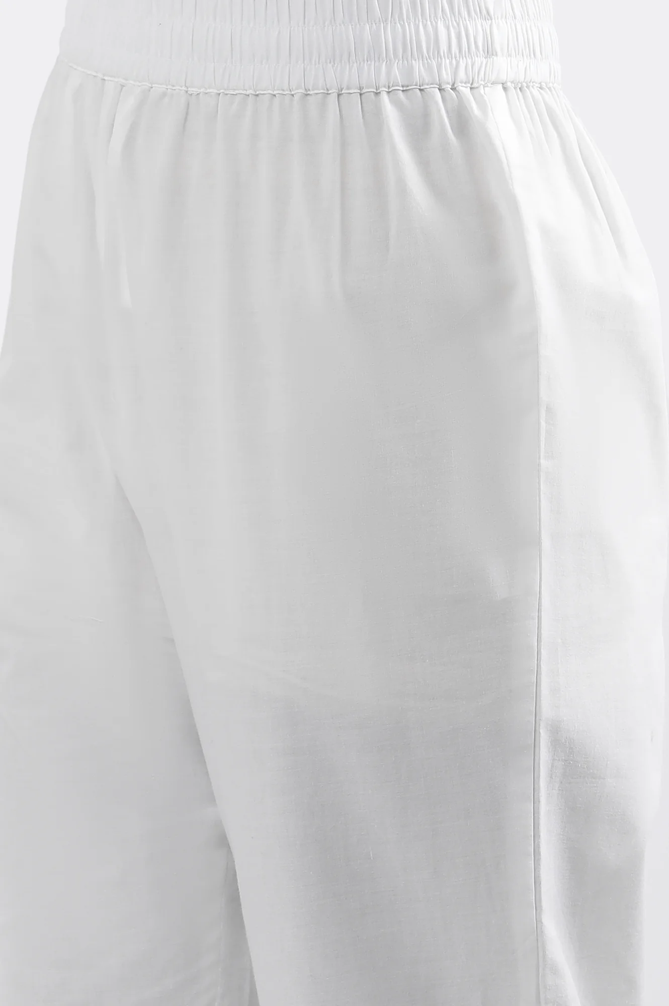 Blue And White Ombre Schiffli Kurta And Pants Set - Image 9