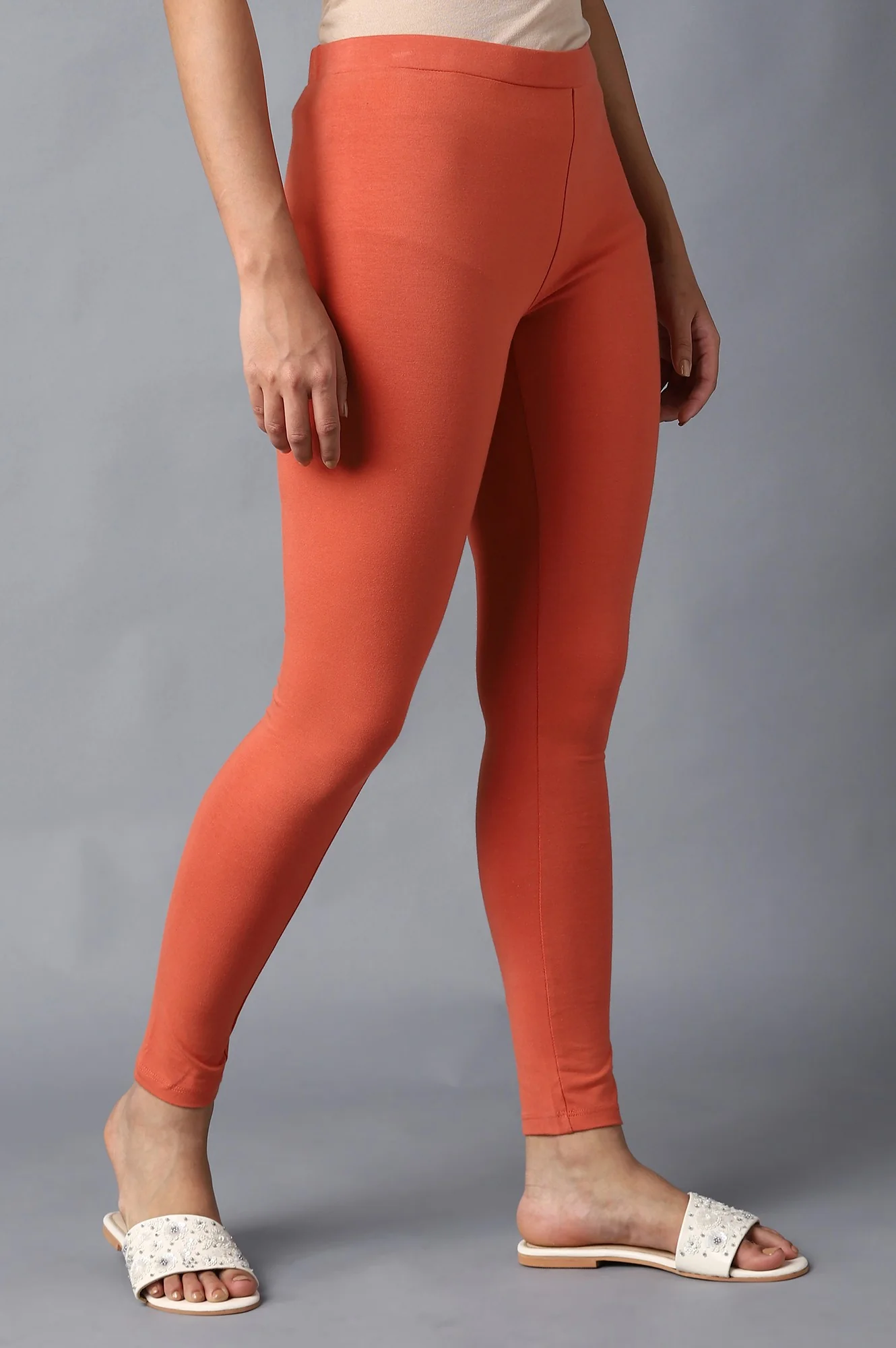 Blue Ankle Length Tights - Image 4