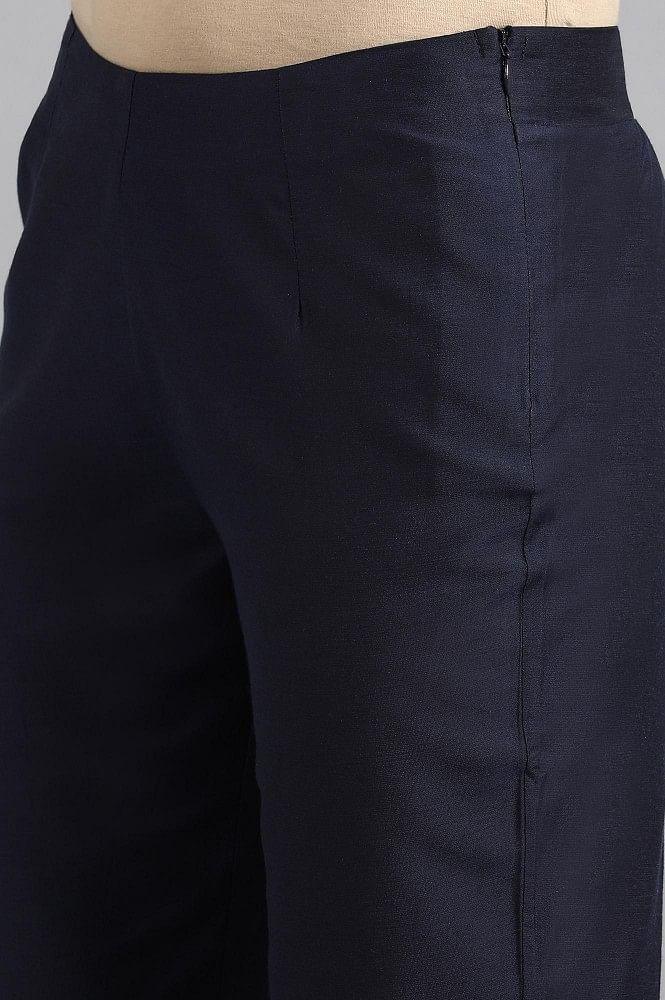 Blue Ankle Length Trousers - Image 6
