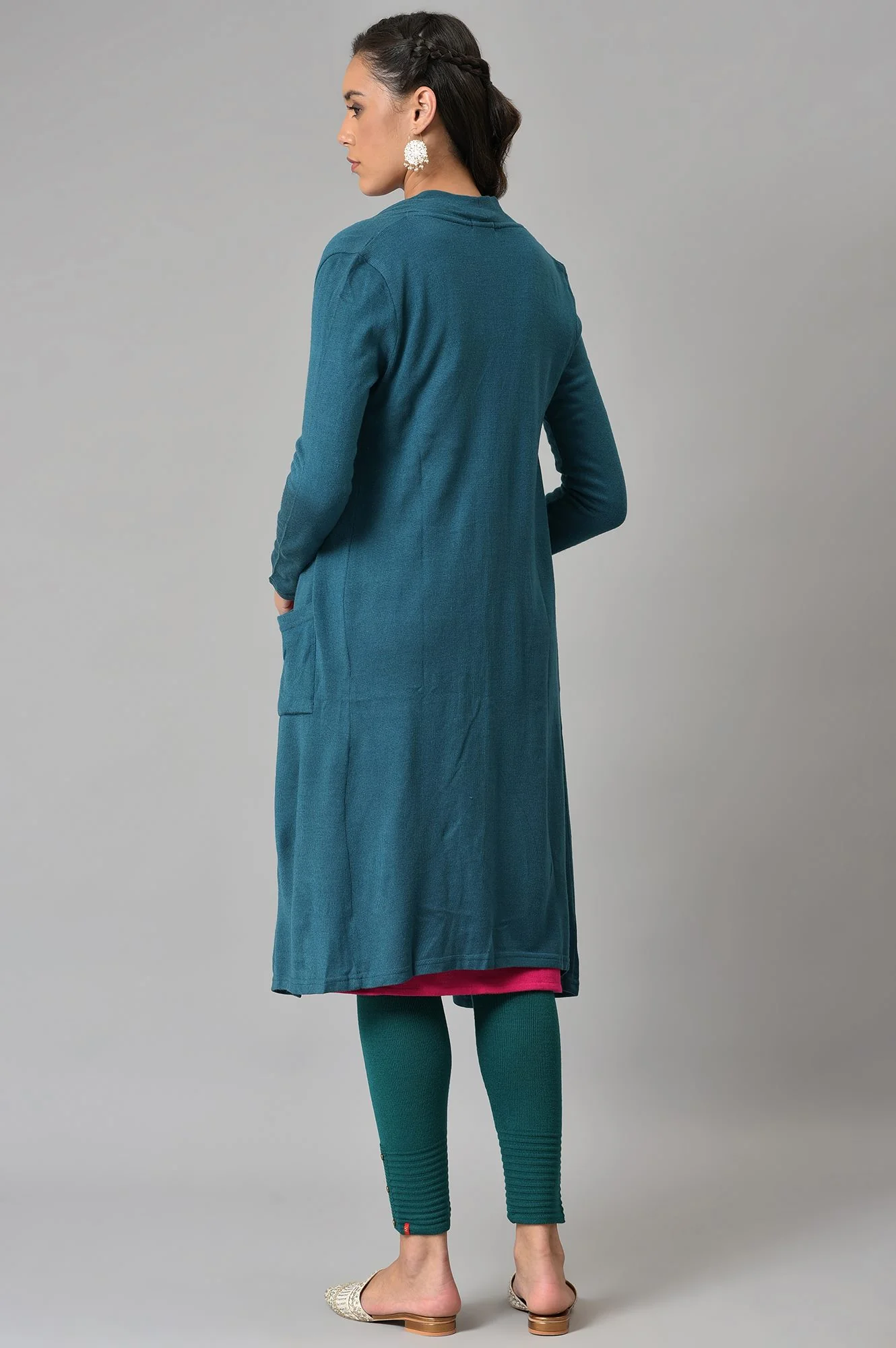 Blue Basic Cardigan - Image 2