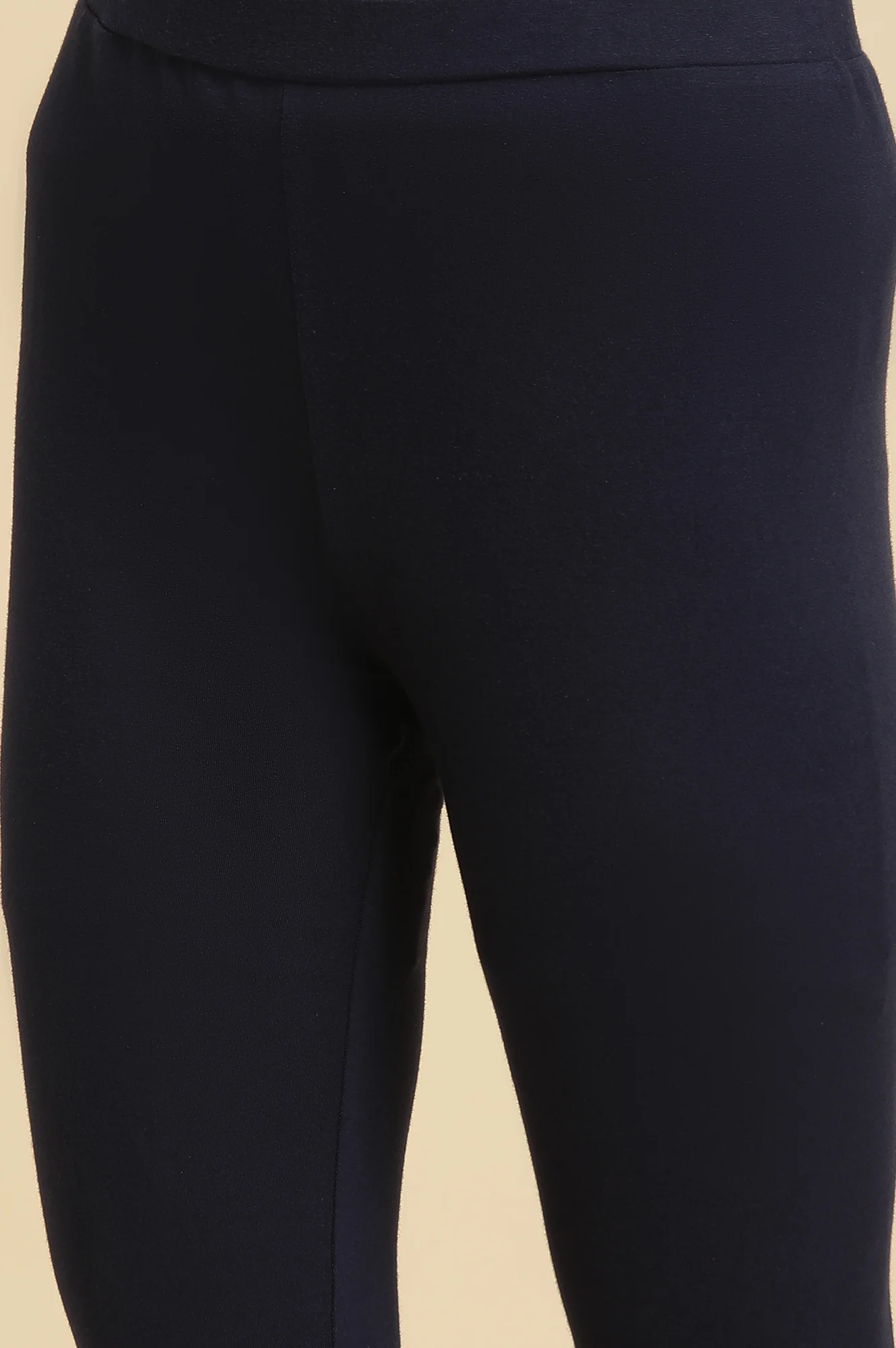 Blue Cotton Jersey Lycra Tights - Image 7