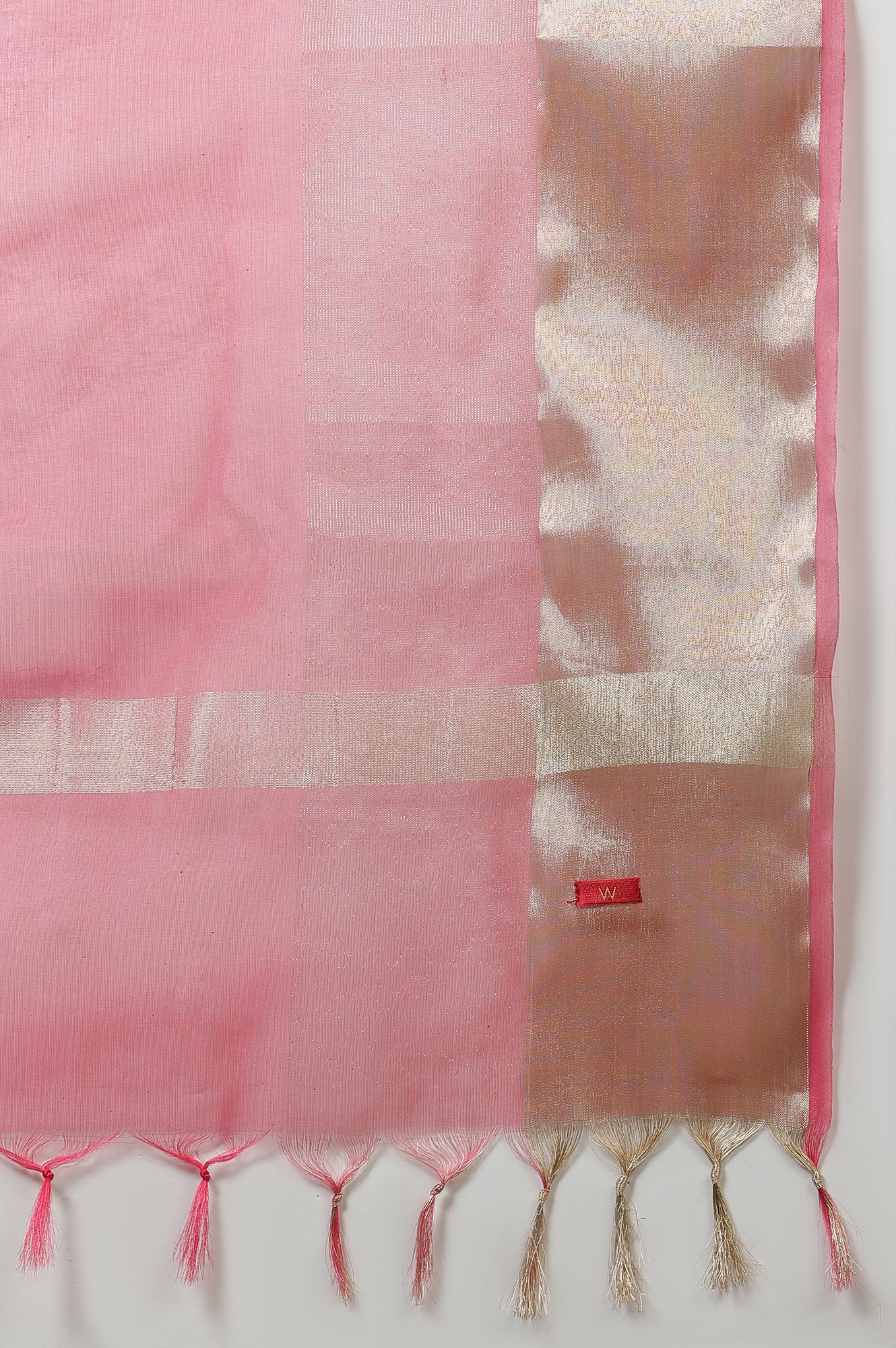 Blue Dobby Kurta, Sharara And Dupatta Set - Image 10