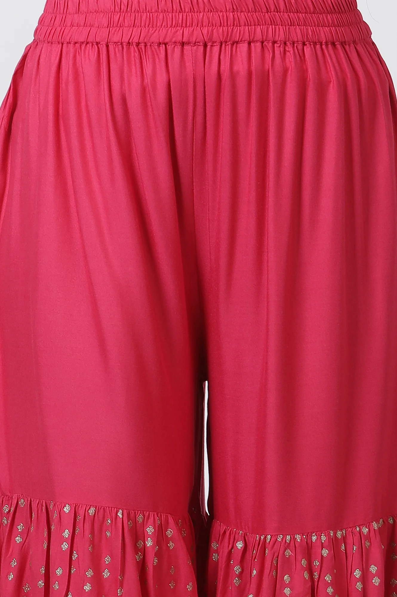 Blue Dobby Kurta, Sharara And Dupatta Set - Image 8
