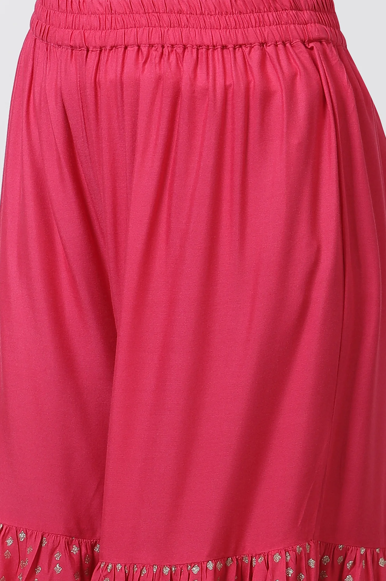 Blue Dobby Kurta, Sharara And Dupatta Set - Image 9