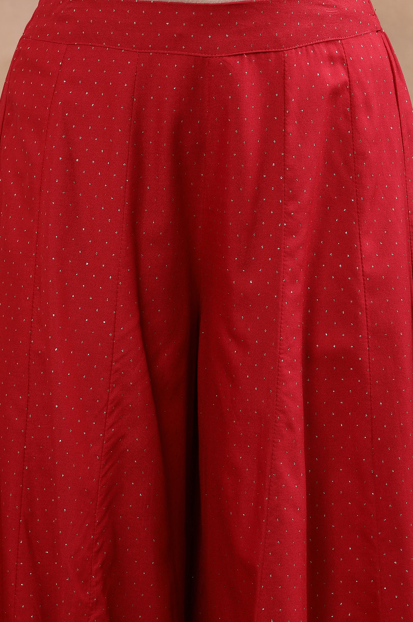 Blue Embellished Kurta And Glitter Printed Culottes - Image 8