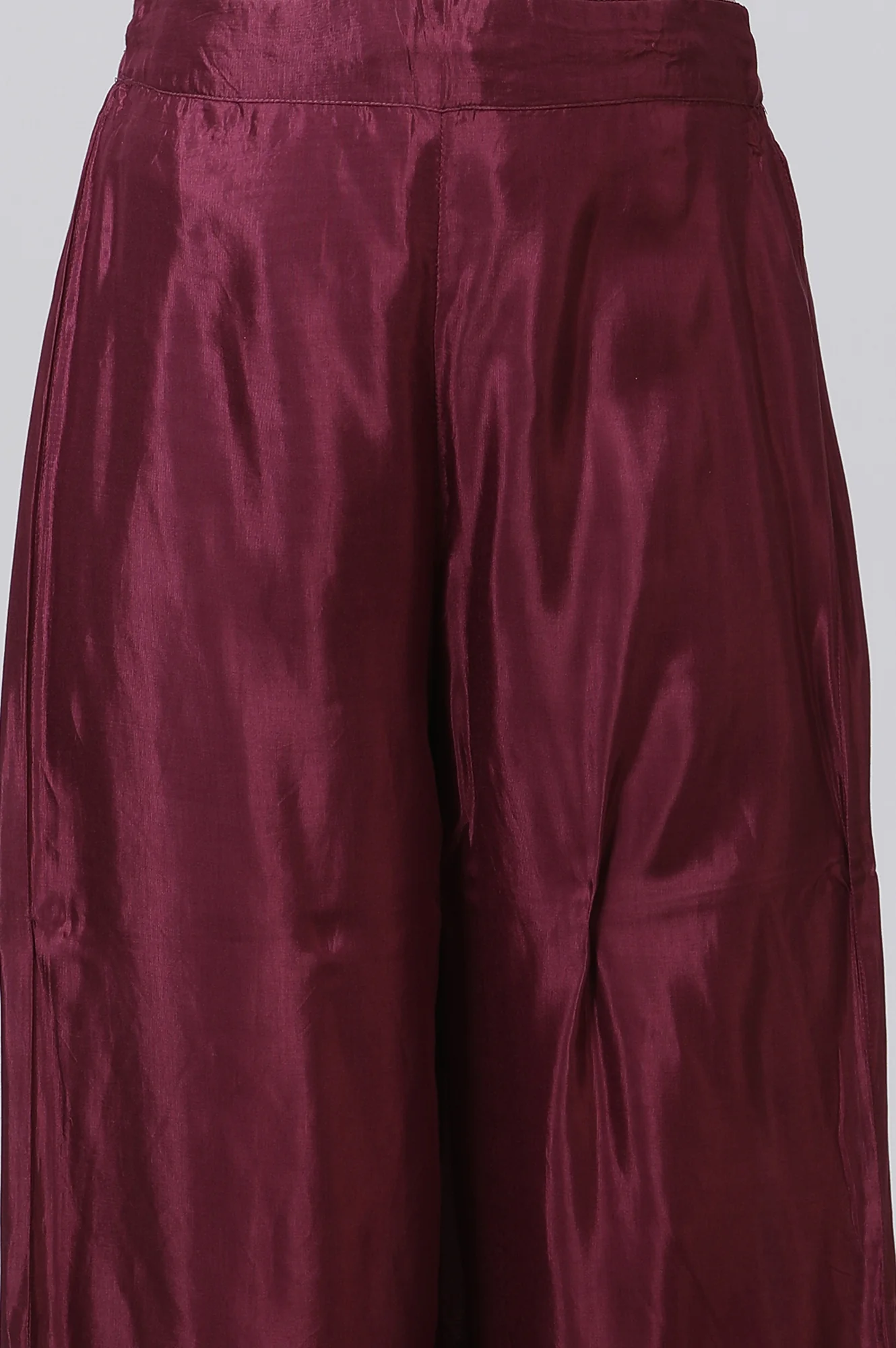 Blue Mock Layered Kurta And Parallel Pants Set - Image 8