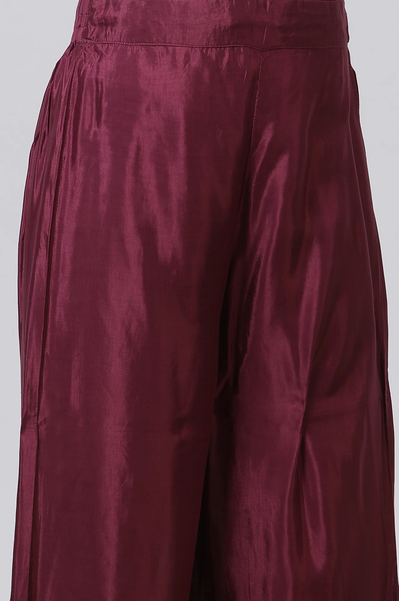 Blue Mock Layered Kurta And Parallel Pants Set - Image 9