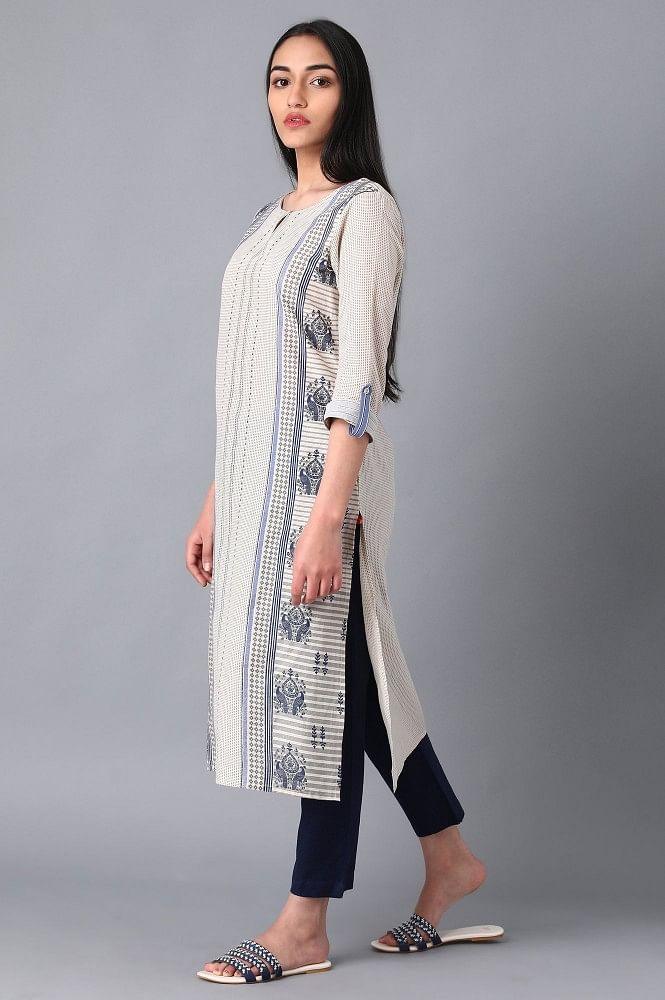 Blue Solid Trousers - Image 5