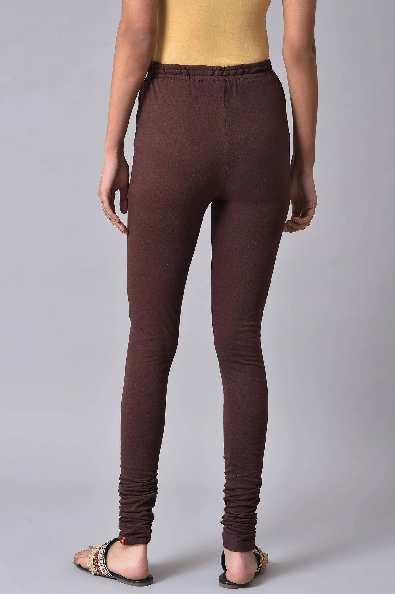 Brown Knitted Churidar - Image 2